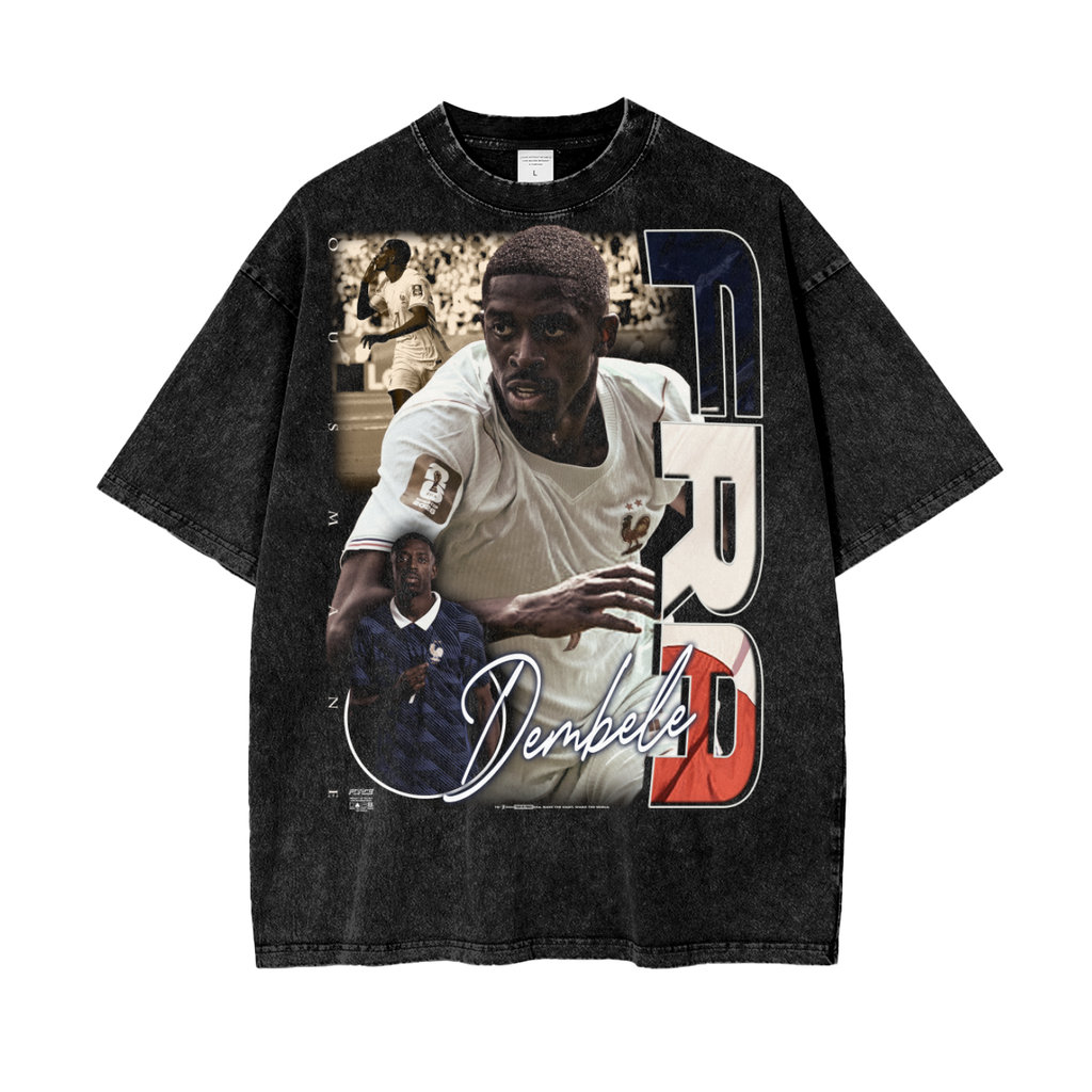 Tour Dembele FRA Snow Wash T-Shirt