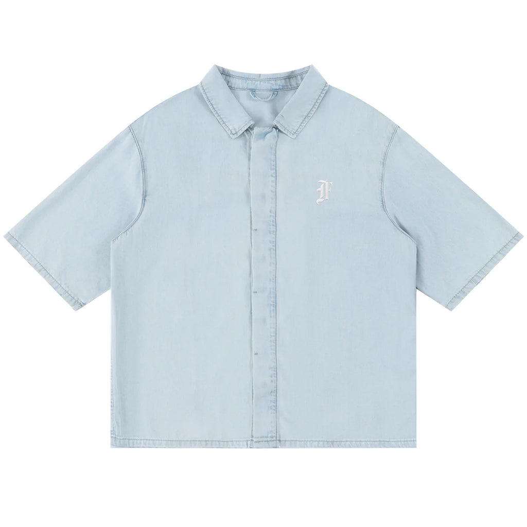 Force F Vintage Wash Drop Shoulder Lyocell Shirt