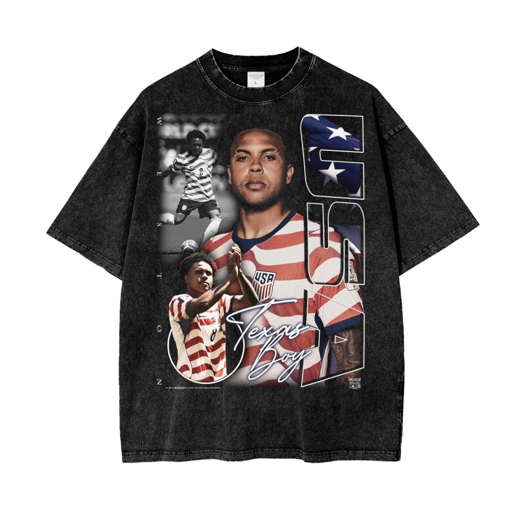 Tour Weston USA Snow Wash T-Shirt