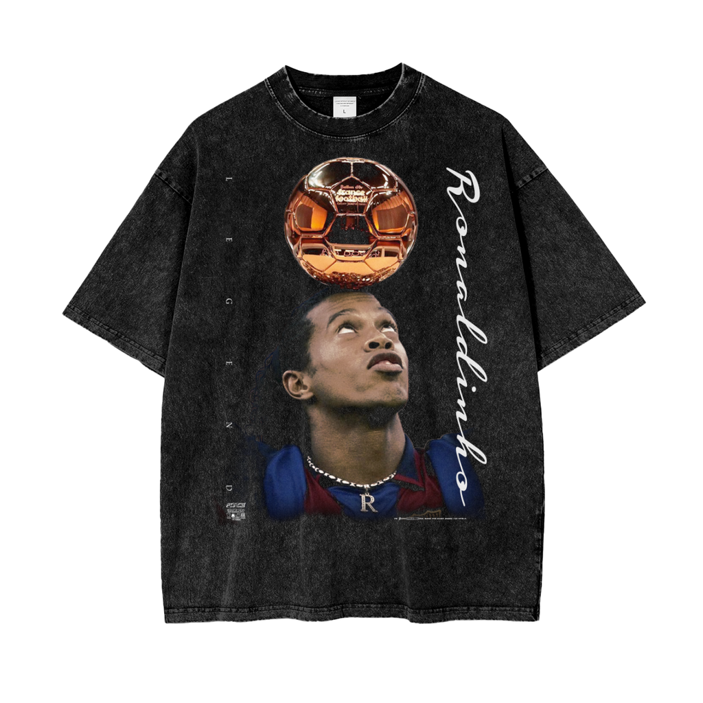Tour Ronaldinho Ballon d'or Snow Wash T-Shirt