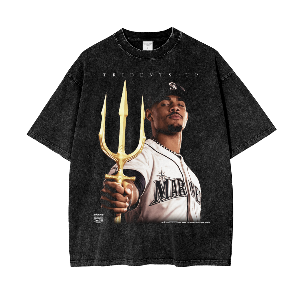 Tour Tridents Up Snow Wash T-Shirt