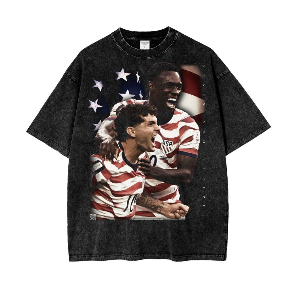 Tour Stars and Stripes Snow Wash T-Shirt