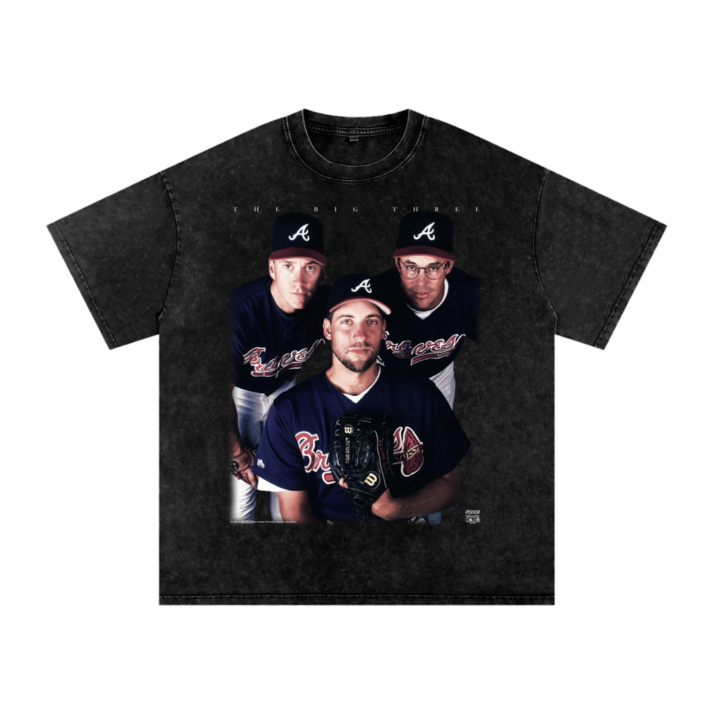 Tour ATL Big Three Snow Washed Cotton T-Shirt