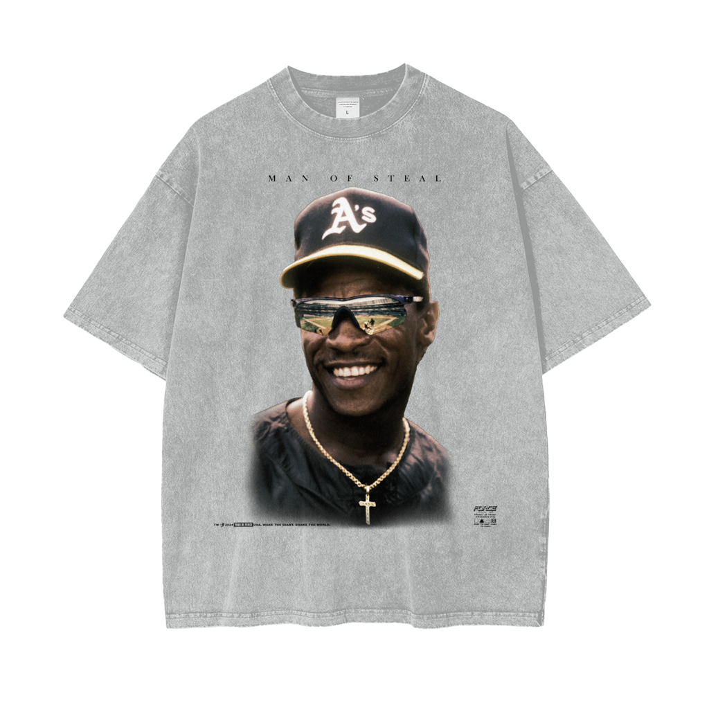 Tour GRAY Rickey Forever Snow Wash T-Shirt