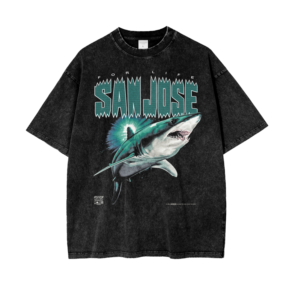 Tour Salem Shark Snow Wash T-Shirt