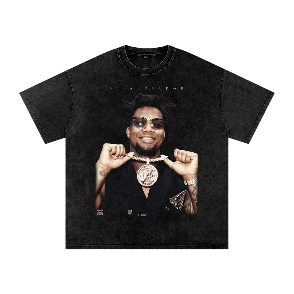 Tour RA Chain Snow Washed Cotton T-Shirt