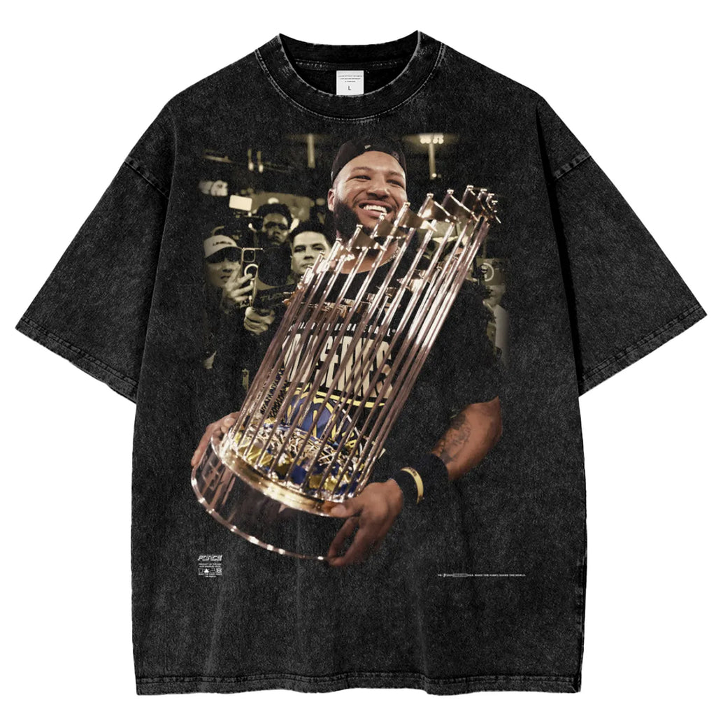 Tour Champion Chourio Snow Washed Cotton T-Shirt