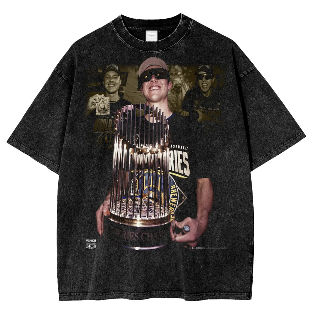 Tour Champion MIZ Snow Washed Cotton T-Shirt