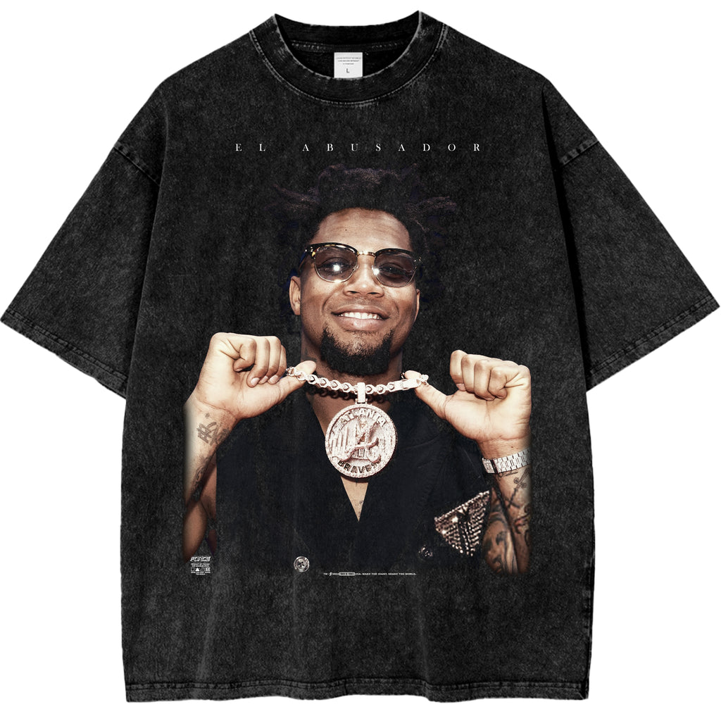 Tour RA Chain Snow Washed Cotton T-Shirt