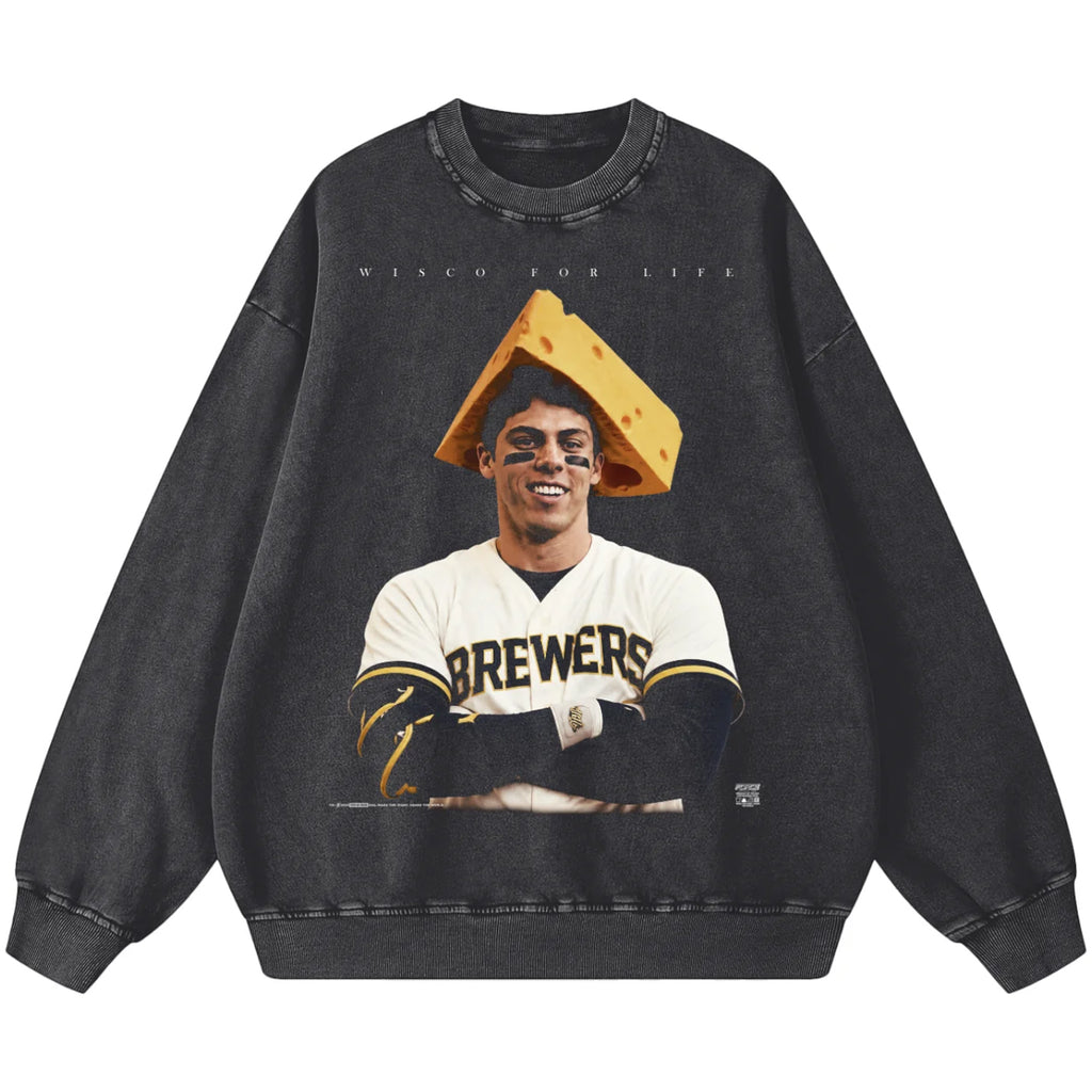 Tour YeliCheese Head Snow Washed Sweatshirt