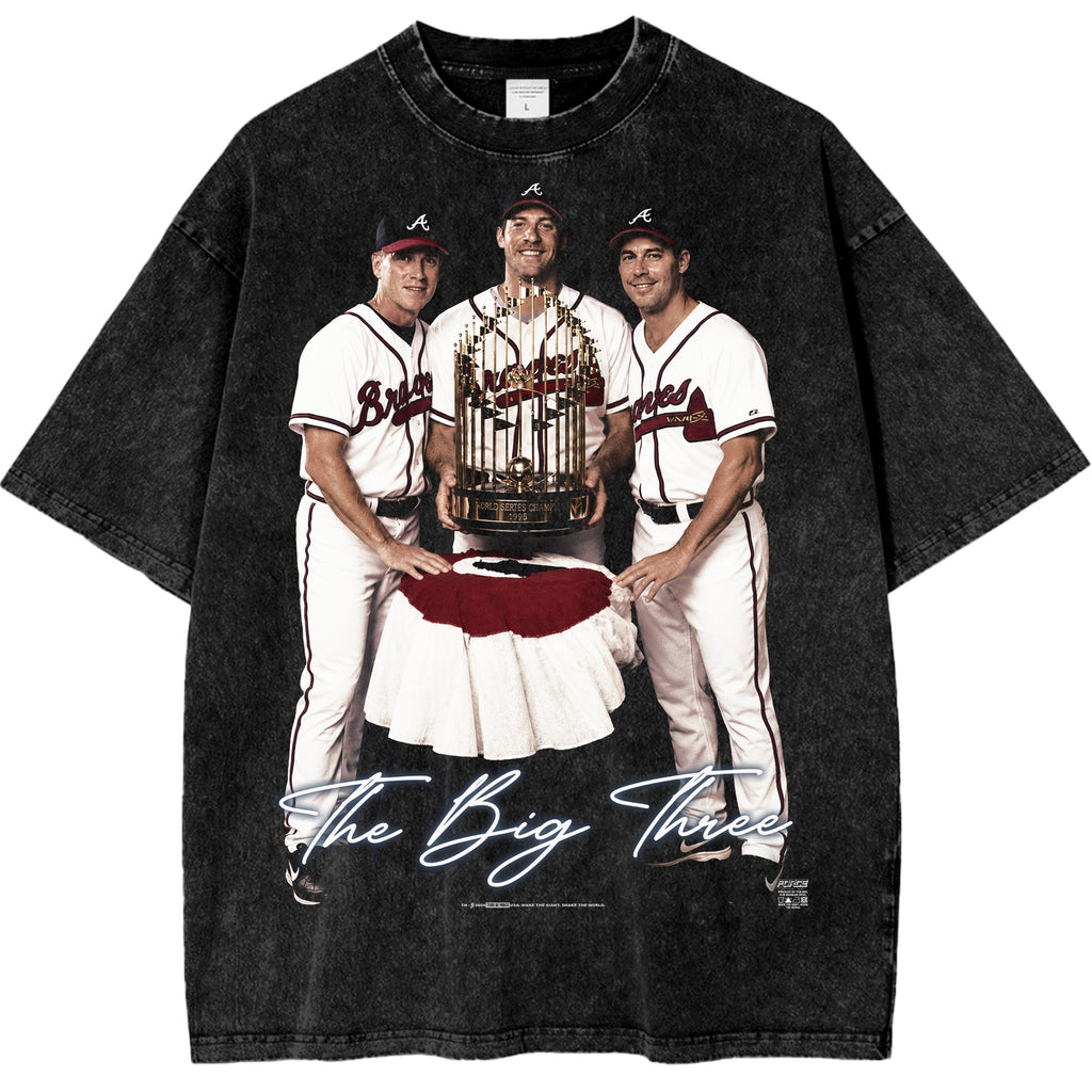 Tour ATL Big Three Champs Snow Washed Cotton T-Shirt