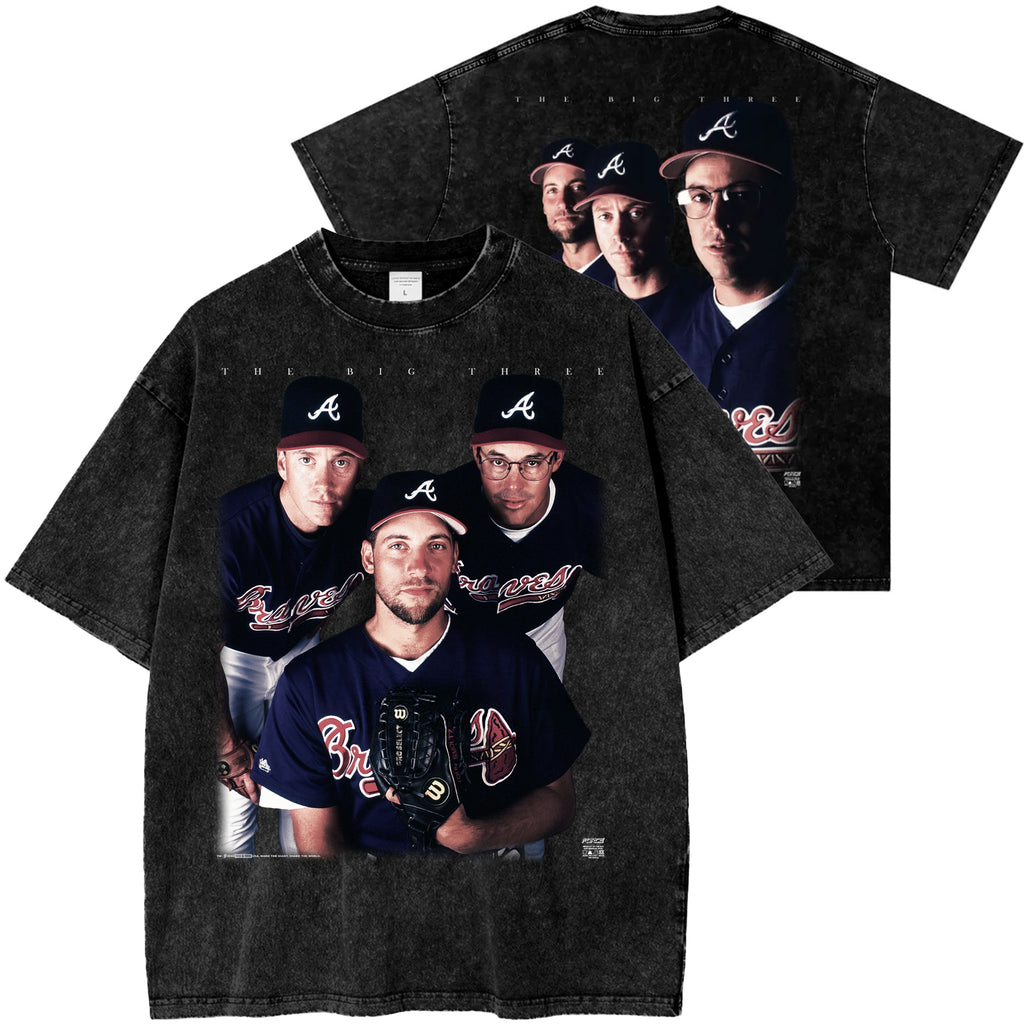 Tour ATL Big Three Snow Washed Cotton T-Shirt