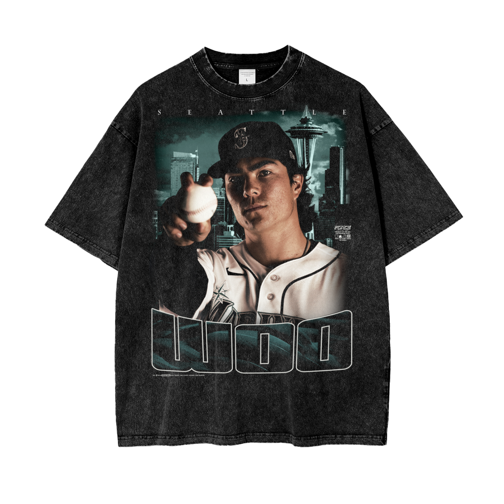 Tour Woo Oversized Snow Wash T-Shirt