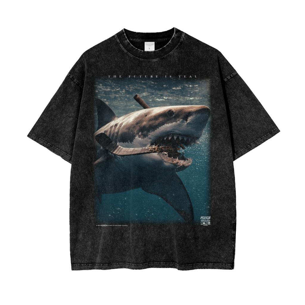 Tour Shark Attack Snow Wash T-Shirt