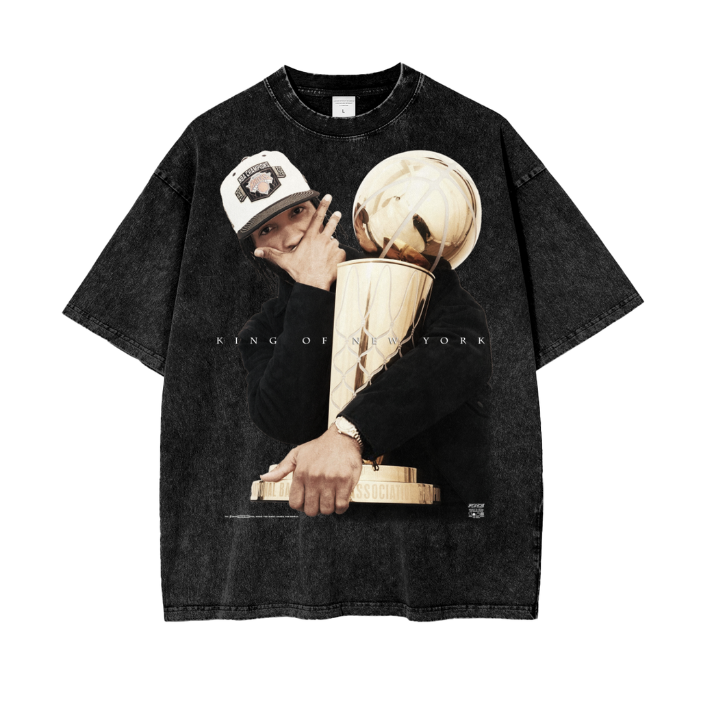 Tour King of NY Champions Edition Snow Wash T-Shirt Black