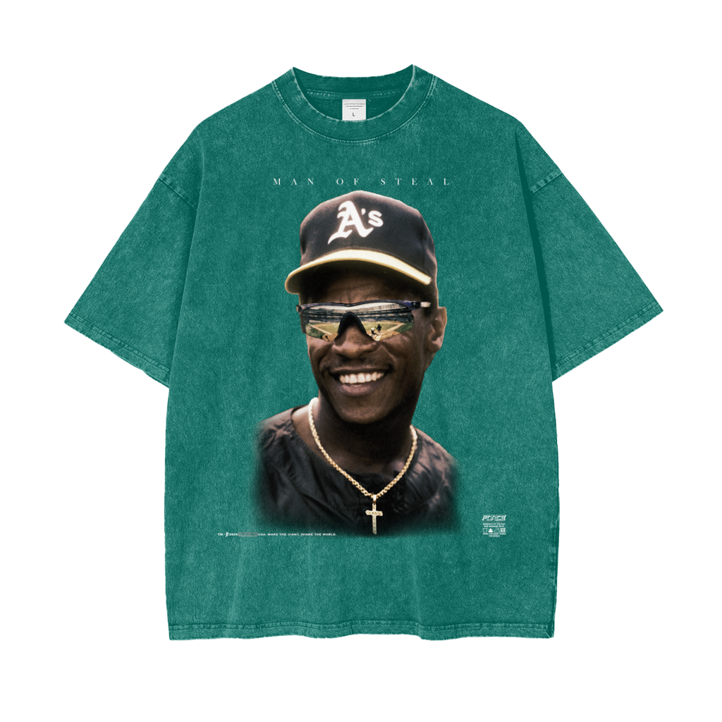 Tour GREEN Rickey Forever Snow Wash T-Shirt
