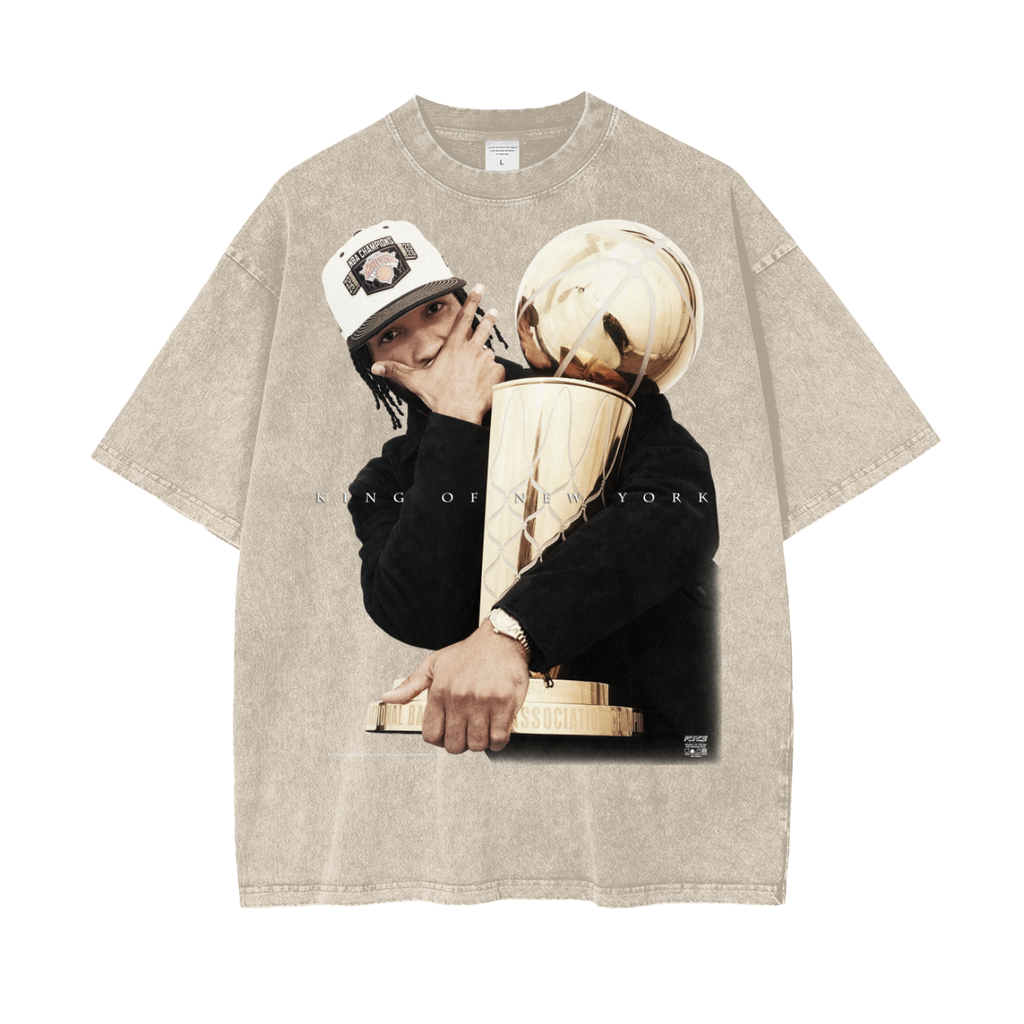 Tour King of NY Champions Edition Oversized Snow Wash T-Shirt