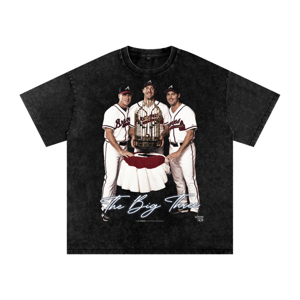 Tour ATL Big Three Champs Snow Washed Cotton T-Shirt