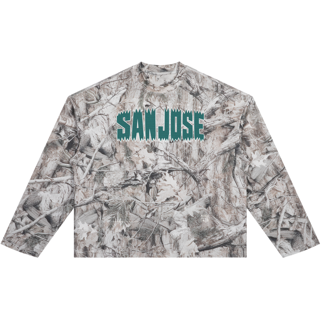 TOUR SJ FOR LIFE R Tree Camo Waffle T-Shirt