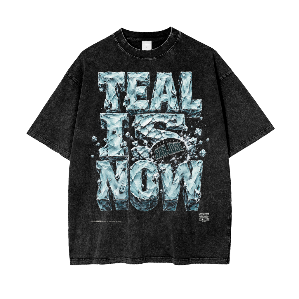 Tour Teal Is Now Snow Wash T-Shirt
